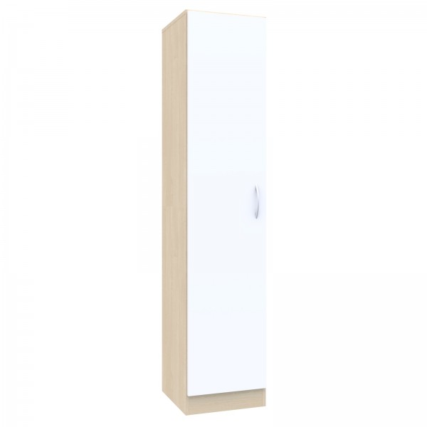 Jednodrzwiowa szafa ubraniowa na klucz Simple, 40x55x185 cm, index 40-5P-1F5