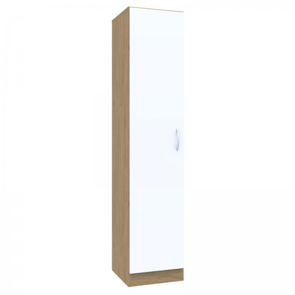 Jednodrzwiowa szafa ubraniowa na klucz Simple, 40x55x185 cm, index 40-5P-1F5
