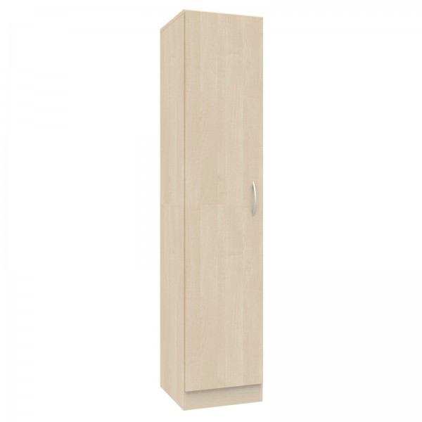 Jednodrzwiowa szafa ubraniowa na klucz Simple, 40x55x185 cm, index 40-5P-1F5
