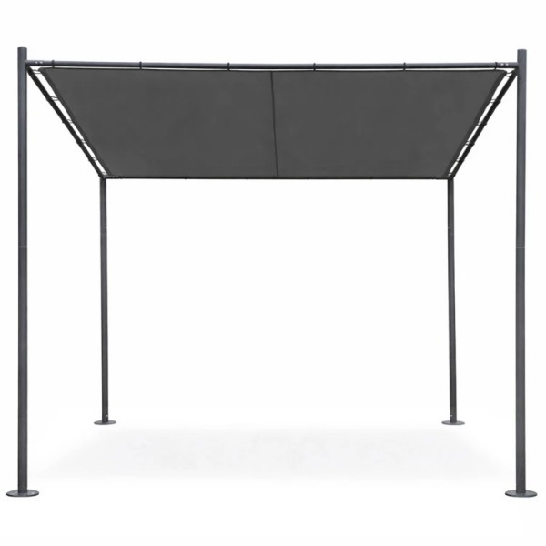 Pergola ogrodowa FG871 szara - zadaszenie tarasu 3x3 m