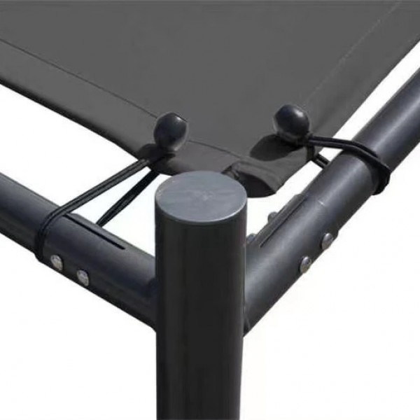 Pergola ogrodowa FG871 szara - zadaszenie tarasu 3x3 m