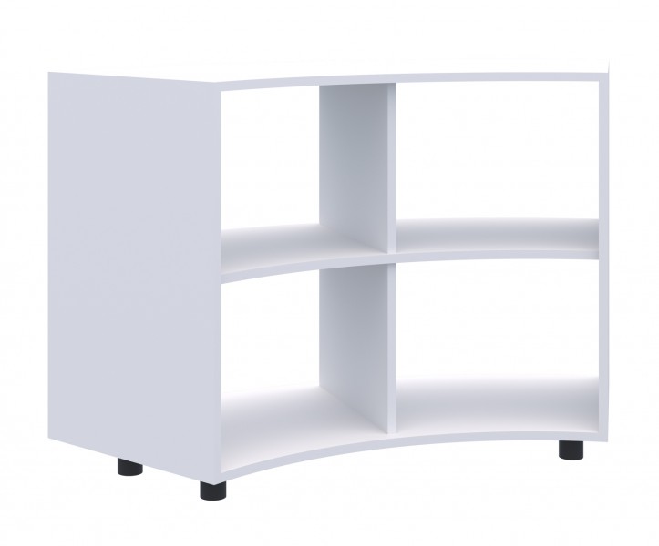 Regał modułowy do dzielenia sali edukacyjnej Smart 1/6 koła, index KZ-R1/6-2P