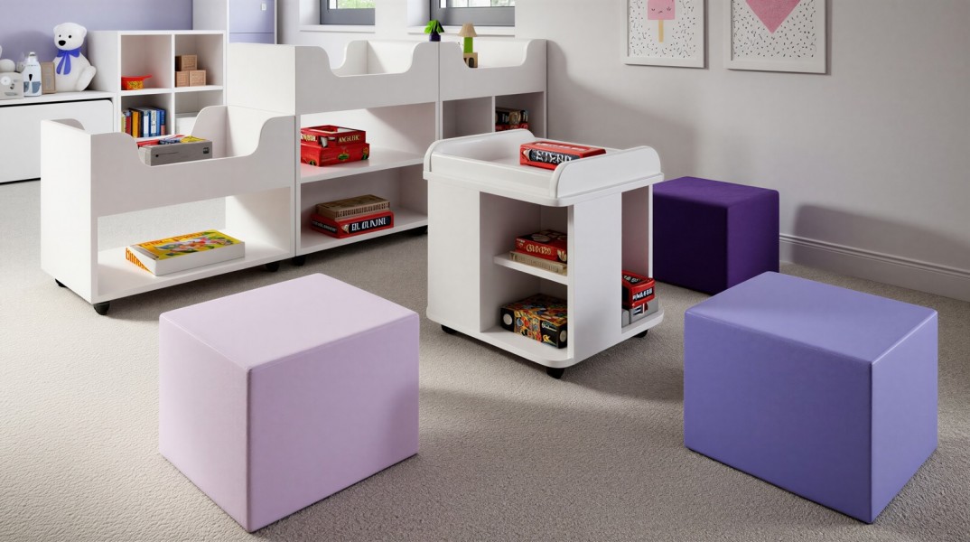 Mobilny stolik do kącika gier i zabaw Smart na kółkach, index KG-STM-1P