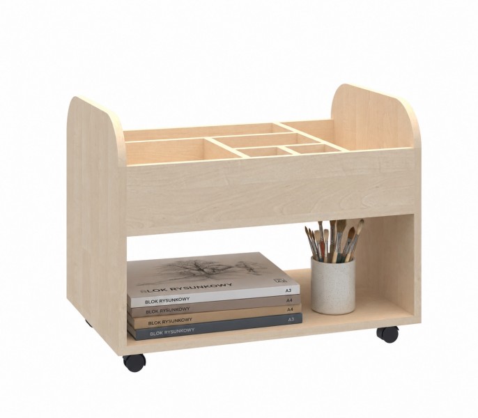 Mobilna szafka Smart modułowa do aranżacji sali plastycznej, index KA-SZM-1P-PR