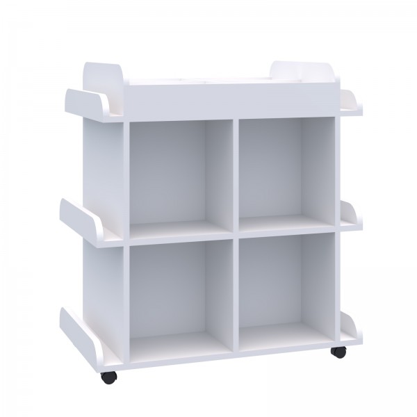 Mobilna biblioteczka dwustronna do przedszkola Smart, index KC-BM-2P-PD
