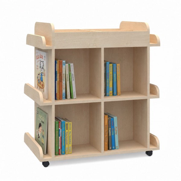 Mobilna biblioteczka dwustronna do przedszkola Smart, index KC-BM-2P-PD