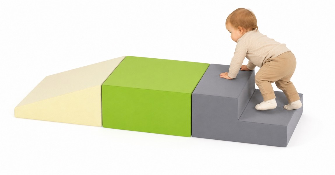 Piankowy tor przeszkód dla dzieci Happy Playground H240-3A do żłobka i przedszkola