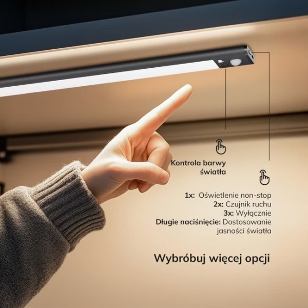 Magnetyczna lampa LED do szafy akustycznej Sally Magneto Light