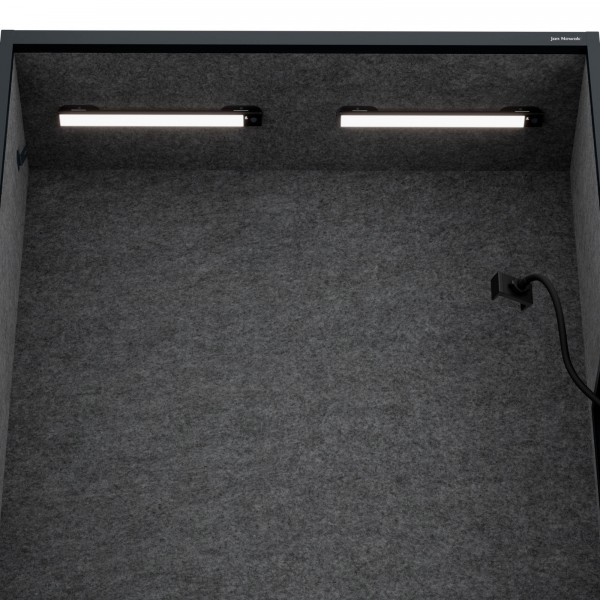Szafa akustyczna do biura i szkoły Sally MentalBox, 115 x 40 x 185 cm, antracyt/ciemnoszary