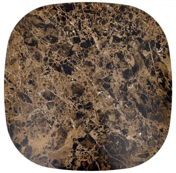 Stolik pomocniczy 50x50 cm Cordina S Halmar, brązowy marmur