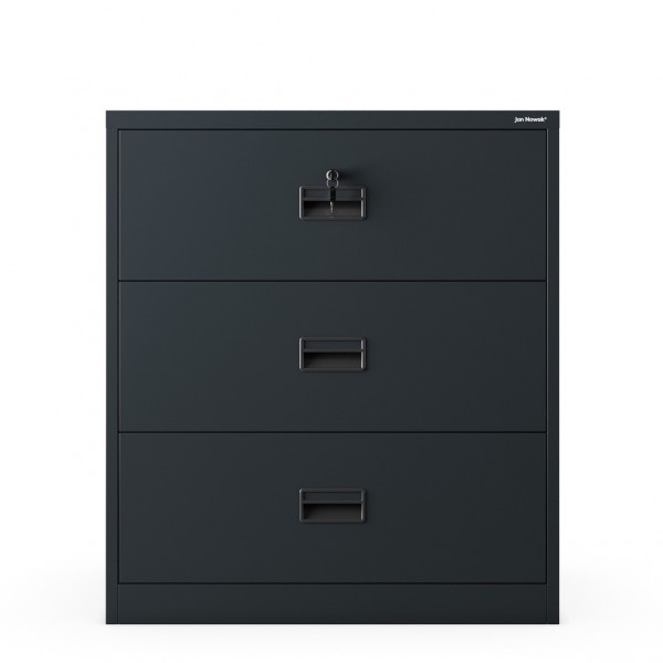 Szafka metalowa na kartoteki 90x60x102 cm Sara XL V3, kolor antracyt