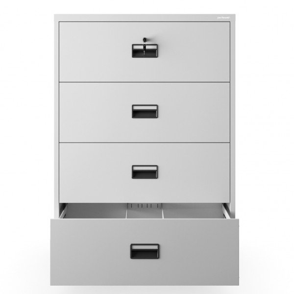 Metalowa szafa na kartoteki 90x60x132 cm Sara XL V4, kolor szary