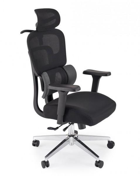 Fotel biurowy ergonomiczny Booster Halmar z regulowanym zagłówkiem