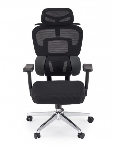 Fotel biurowy ergonomiczny Booster Halmar z regulowanym zagłówkiem