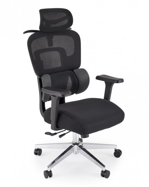 Fotel biurowy ergonomiczny Booster Halmar z regulowanym zagłówkiem