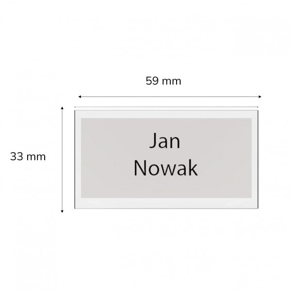 Wkładka ochronna do wizytownika Jan Nowak 59x33 mm - 10 szt.