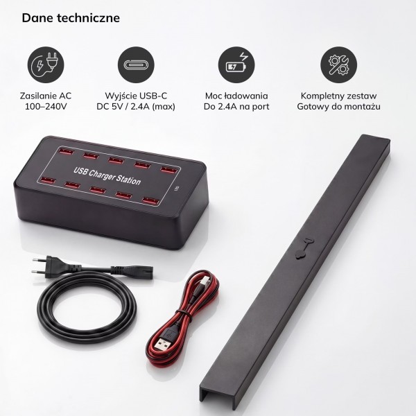 Zestaw USB do szafy socjalnej Bartek