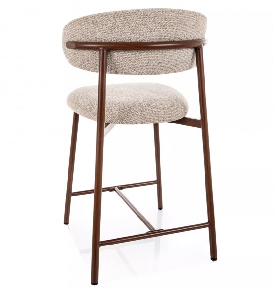 Tapicerowany hoker Elton H-2 Noelle Signal, nogi orzech