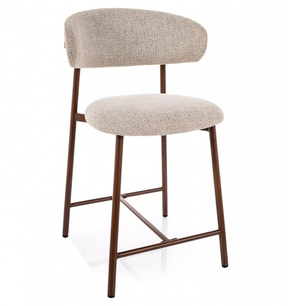 Tapicerowany hoker Elton H-2 Noelle Signal, nogi orzech