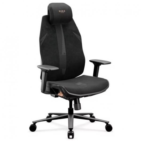 Fotel biurowy ergonomiczny Diablo V-Flash Ultra Black
