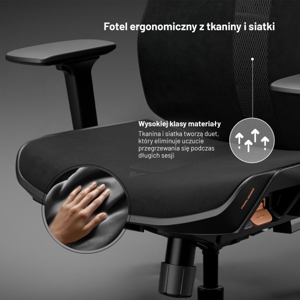 Fotel biurowy ergonomiczny Diablo V-Flash Ultra Black