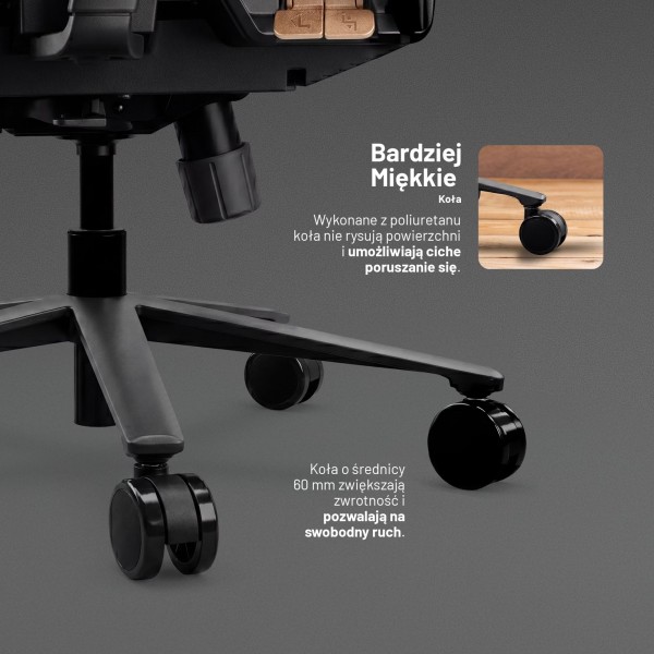 Fotel biurowy ergonomiczny Diablo V-Flash Ultra Black