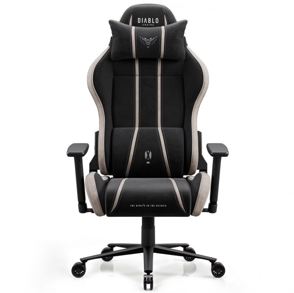 Fotel gamingowy materiałowy Diablo X-One 2.0 King Size, Camel Black