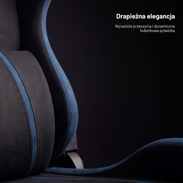 Fotel gamingowy materiałowy Diablo X-One 2.0 King Size, Night Blue