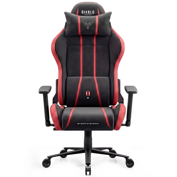 Fotel gamingowy materiałowy Diablo X-One 2.0 King Size, Bloody Mary