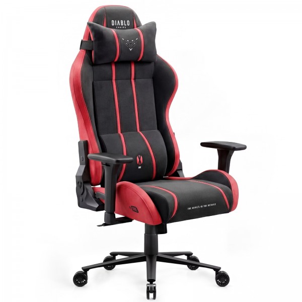 Fotel gamingowy materiałowy Diablo X-One 2.0 King Size, Bloody Mary
