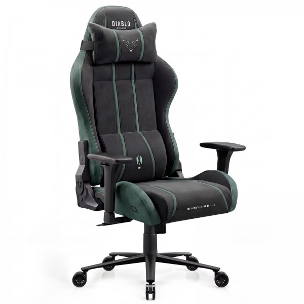 Fotel gamingowy materiałowy Diablo X-One 2.0 King Size, Forest Green