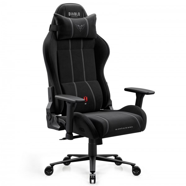 Fotel gamingowy materiałowy Diablo X-One 2.0 Normal Size, Burned Black