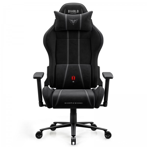 Fotel gamingowy materiałowy Diablo X-One 2.0 Normal Size, Burned Black