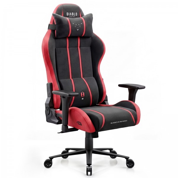 Fotel gamingowy materiałowy Diablo X-One 2.0 Normal Size, Bloody Mary