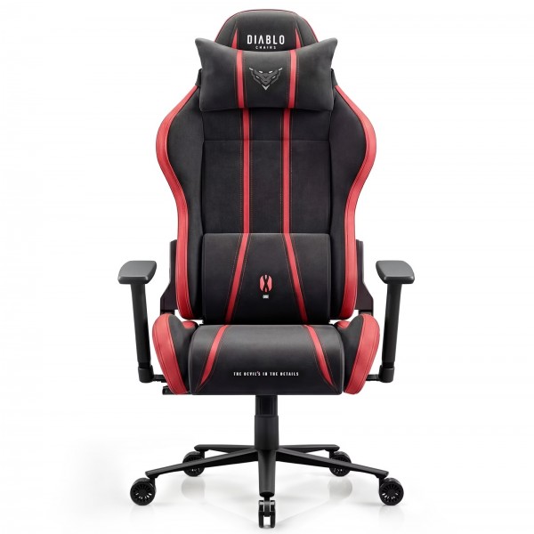Fotel gamingowy materiałowy Diablo X-One 2.0 Normal Size, Bloody Mary