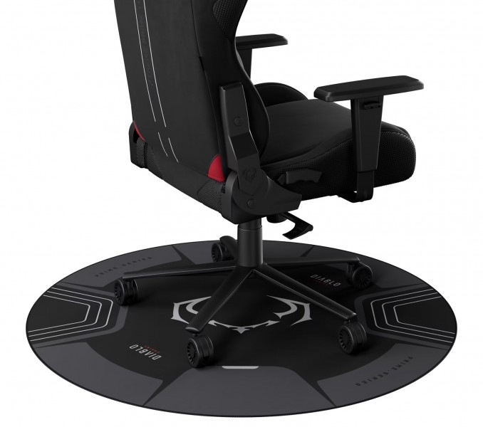 Mata pod fotel gamingowy Diablo, czarno-szara