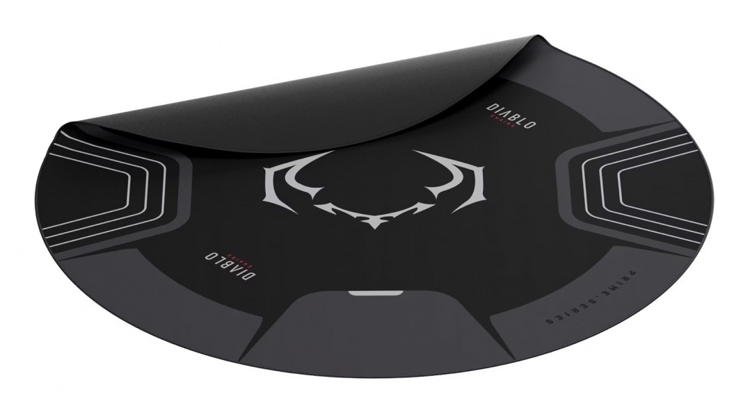 Mata pod fotel gamingowy Diablo, czarno-szara