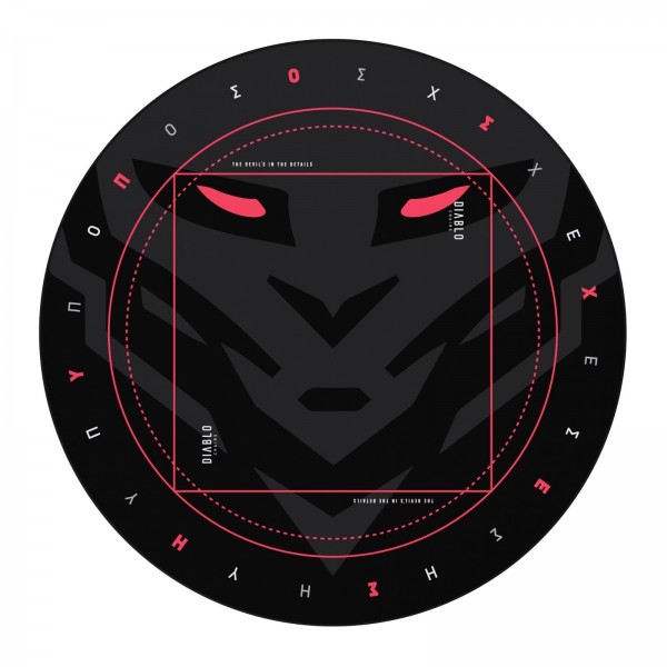 Mata pod fotel gamingowy Diablo z motywem