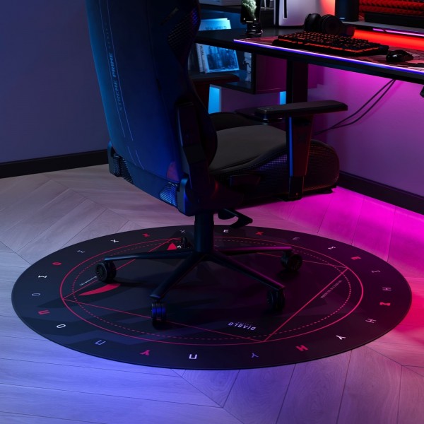 Mata pod fotel gamingowy Diablo z motywem