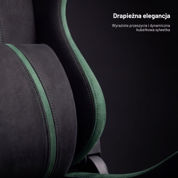 Fotel gamingowy materiałowy Diablo X-One 2.0 Normal Size, Forest Green