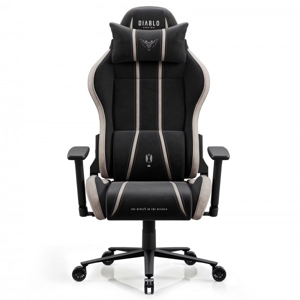 Fotel gamingowy materiałowy Diablo X-One 2.0 Normal Size, Camel Black