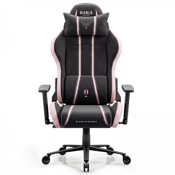 Fotel gamingowy materiałowy Diablo X-One 2.0 Normal Size, Akira Pink