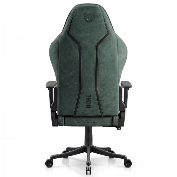 Fotel gamingowy młodzieżowy Diablo X-One Small Size materiałowy, Forest Green