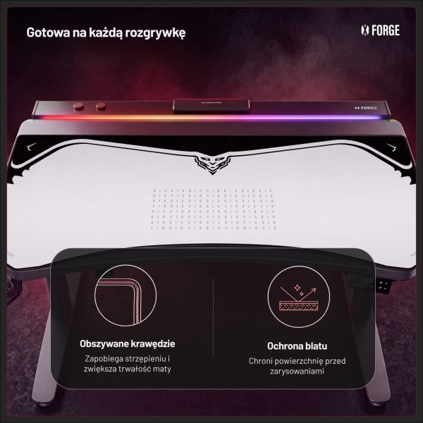 Podkładka ochronna na biurko Diablo X-Forge 120 cm, Nightwolf Moon