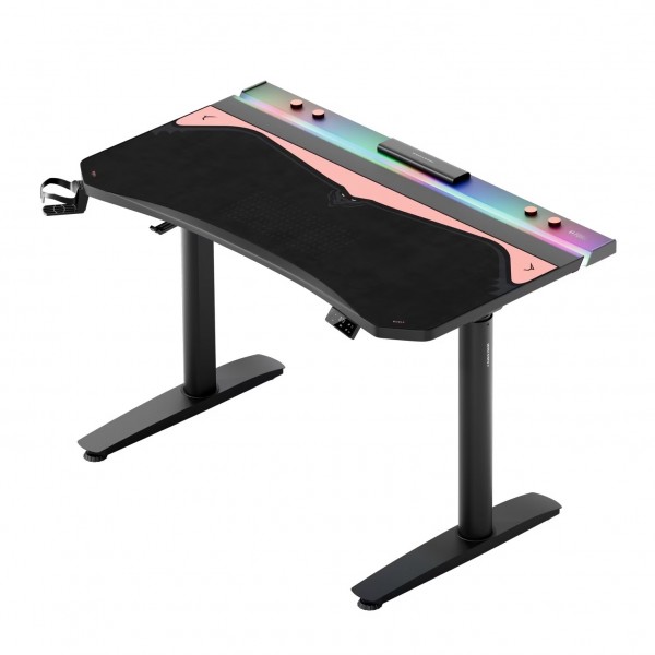 Podkładka ochronna na biurko Diablo X-Forge 120 cm, Black Akira Pink
