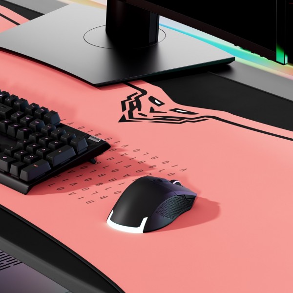 Podkładka ochronna na biurko Diablo X-Forge 160 cm, Akira Pink
