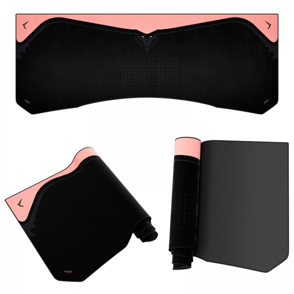 Podkładka ochronna na biurko Diablo X-Forge 160 cm, Black Akira Pink