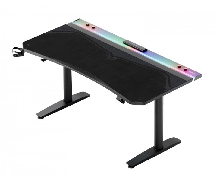 Podkładka ochronna na biurko Diablo X-Forge 160 cm, Burned Black