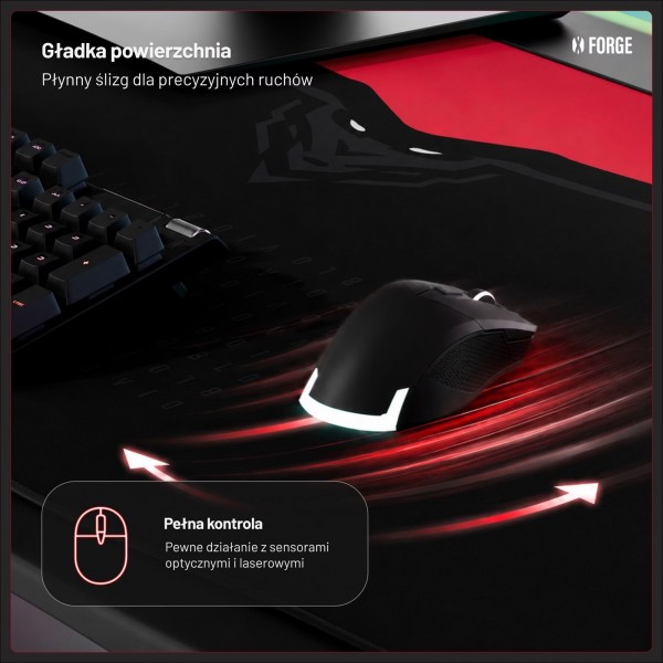 Podkładka ochronna na biurko Diablo X-Forge 160 cm, Black Bloody Mary