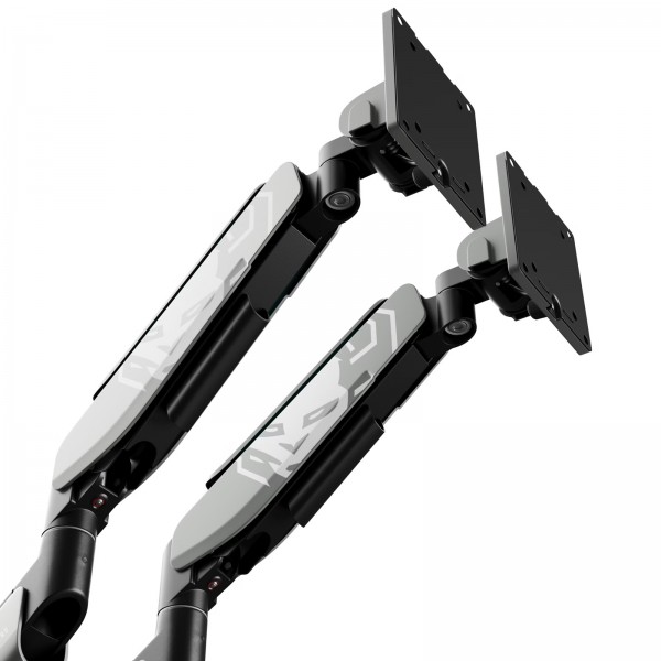 Uchwyt regulowany na 2 monitory 35 cali RGB Diablo X-Arm Dual, szaro-czarny